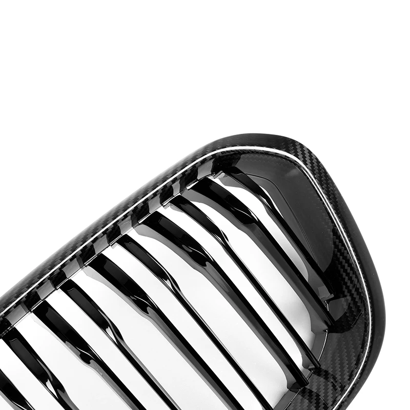 Grille de pare-chocs avant à double lamelles en fibre de carbone sèche, grille F30 pour BMW Série 1, F20, LCI, 2015, 2016, 2017, 2018, 2018, 2020