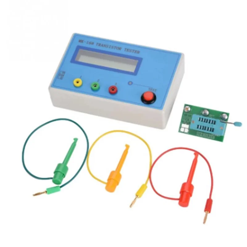 MK-168 Transistor Tester Meten Weerstand Condensator Inductie Rlc Meter Spanning RLC NPN PNP MOS Meter & A22K