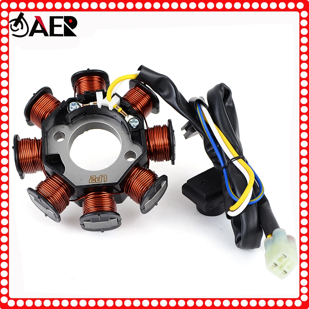 31120-LBD4-900 Motorcycle Stator Coil for Kymco Mongoose 90 2007-2018 Maxxer 90 90S KXR 90 Euro 2 31120-LBD4-90B 31120-LBD4-90A