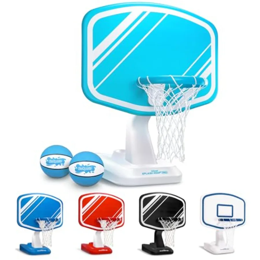 

Набор для игры в баскетбол на воде Splash Hoop PRO: кольцо для баскетбола у бассейна, 2 мяча и насос для воды