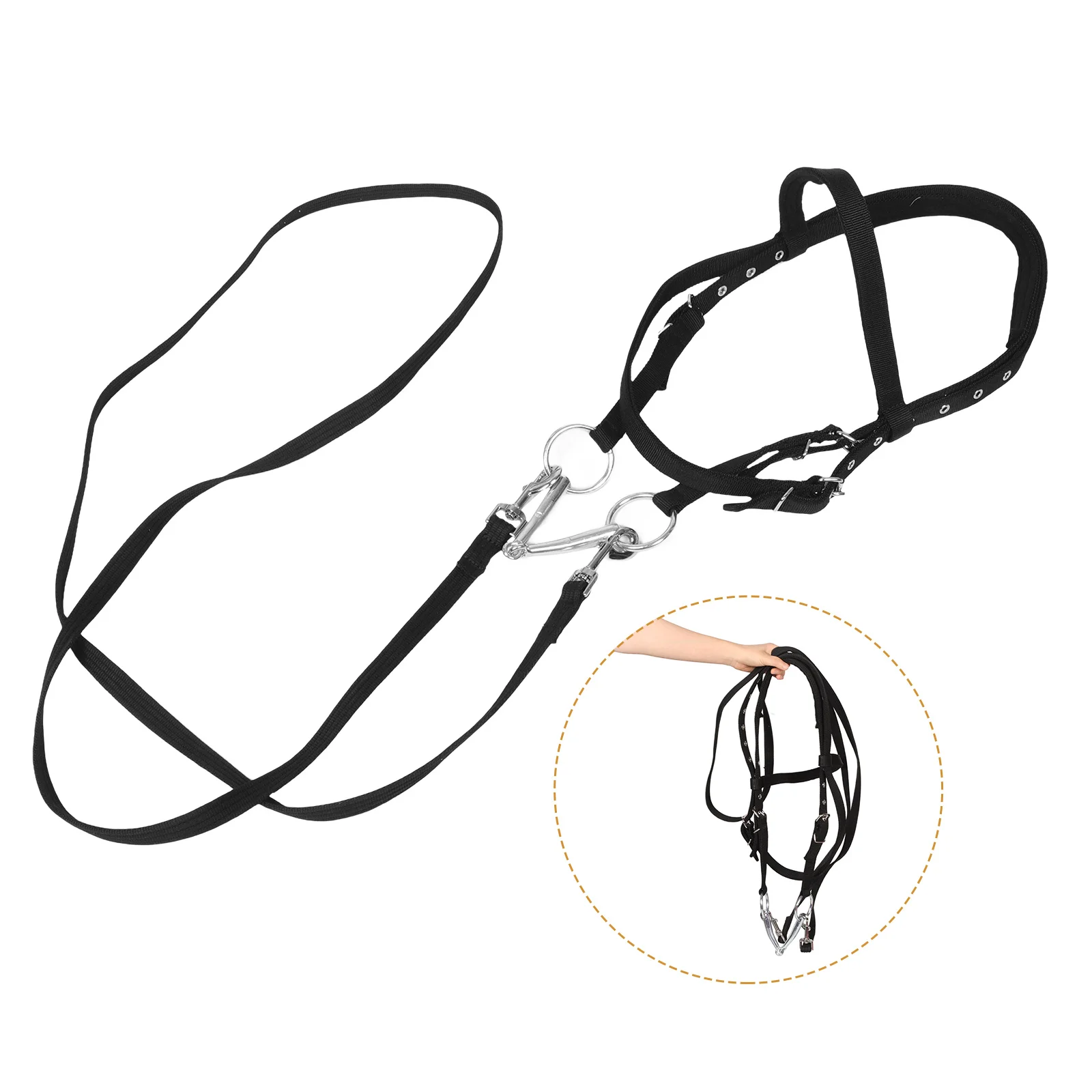 Bridle Rope Horse Bitless Halters Tack Western All-purpose Trail Reins English Bridles for Horses Cattle