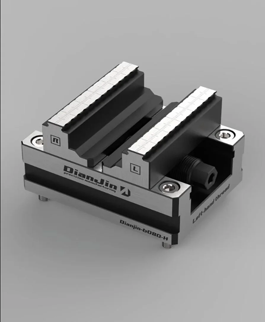 Four-five-axis fixture self-centering vise positive and negative quick clamping 2-8 inches