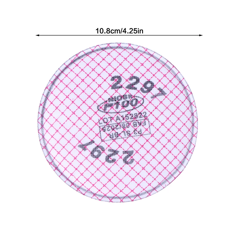 2 Pçs/set 2297 P100 Respirador Avançado Filtro Baseado Particulates Nível de Nuisance Alívio de Vapor Orgânico/Mining/Construção Naval/Abateme