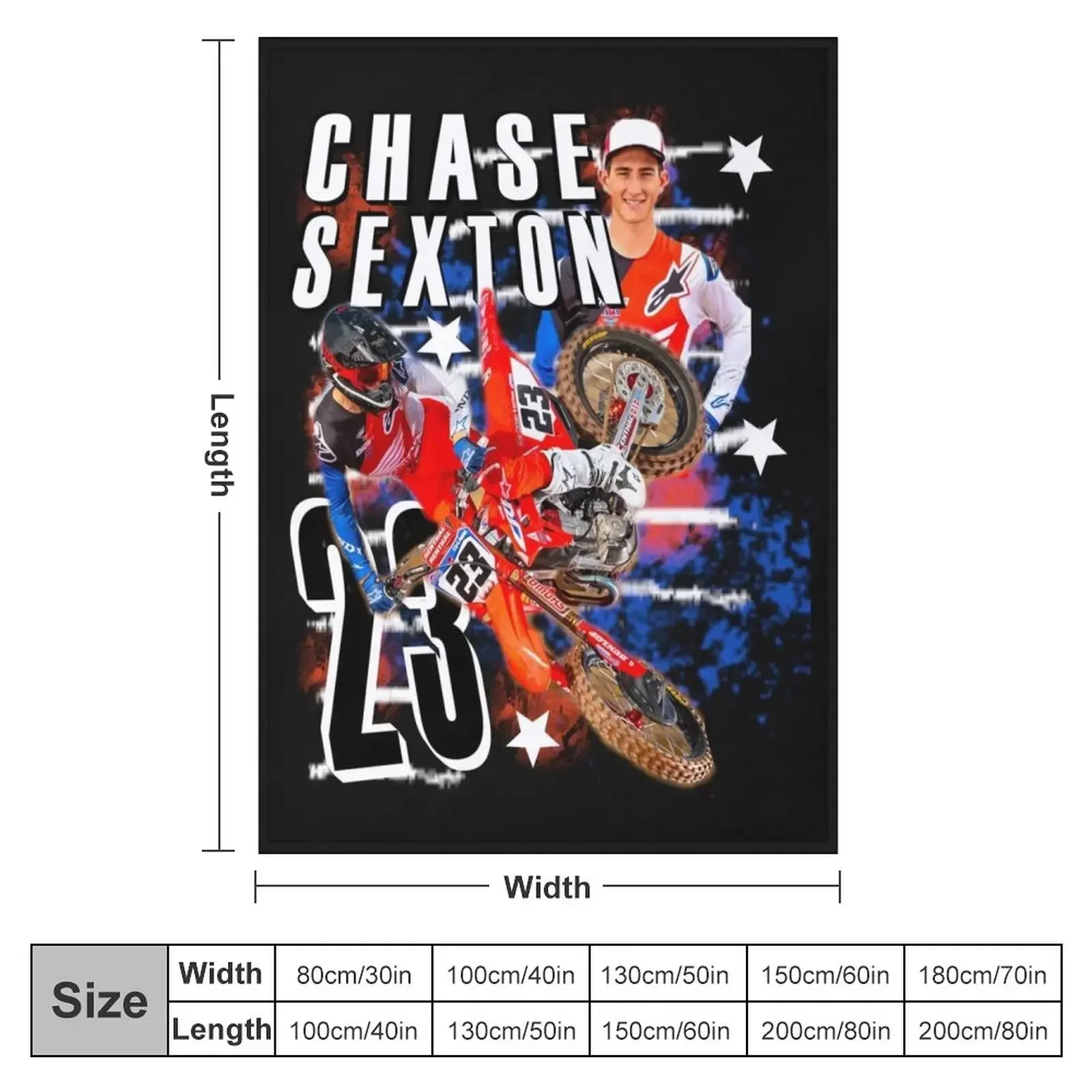 Chase Sexton #23Motocross Supercross- SUPERCROSS CHAMPION SUPERSTAR SUNDAYS TSHIRT Throw Blanket Designers Blankets