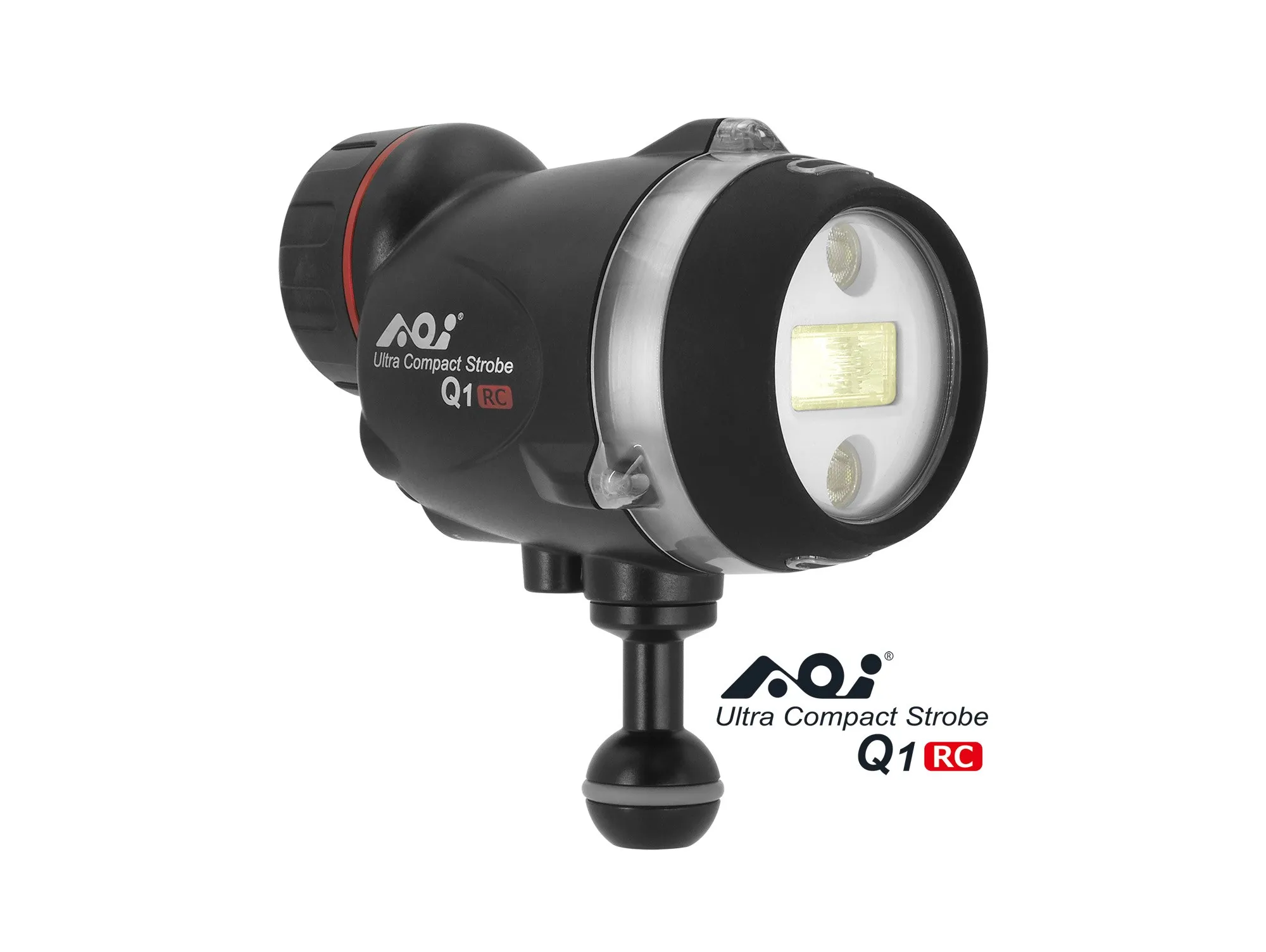 AOI UCS-Q1RC Underwater Multipurpose Small Flashlight Diving Waterproof Shell Lighting Fill Light Strong Hand