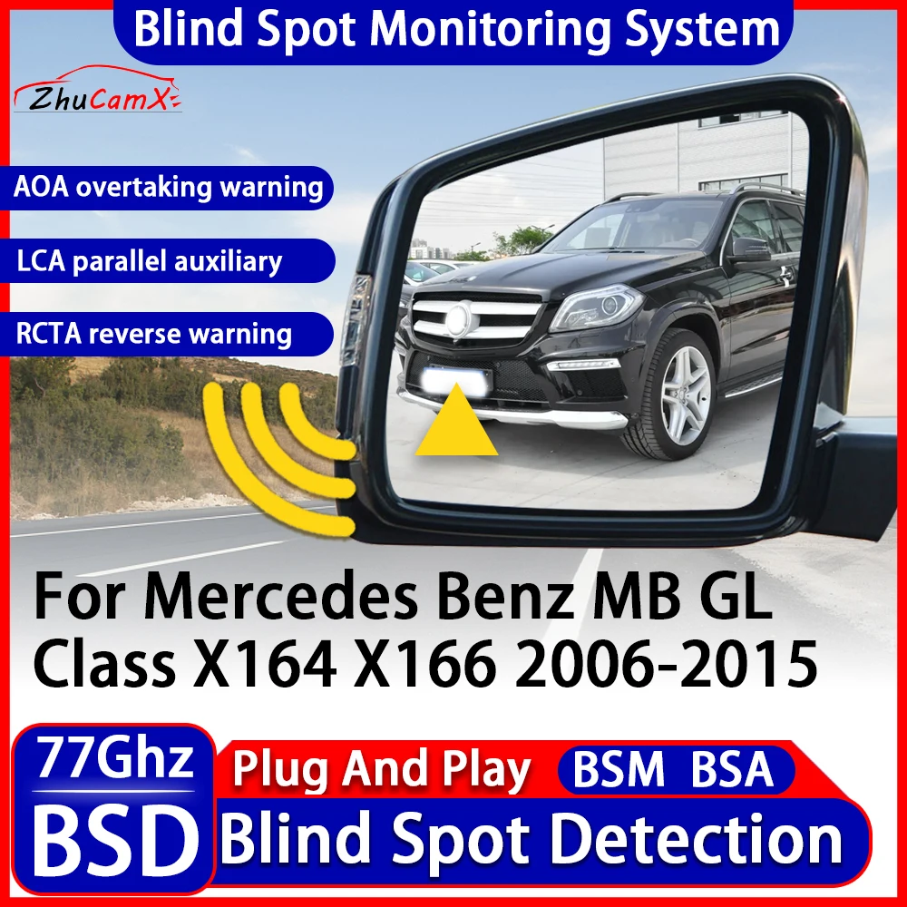 BSD BSM Blind Spot Detection Monitoring Warning System Change Lane Assistance For Mercedes Benz MB GL Class X164 X166 2006-2015