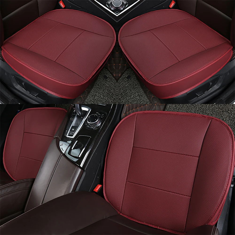 Universal Car Cushion PU Leather Car Seat Protector Cushion Four Seasons Universal Cushion Breathable Non-slip Seat Cushion