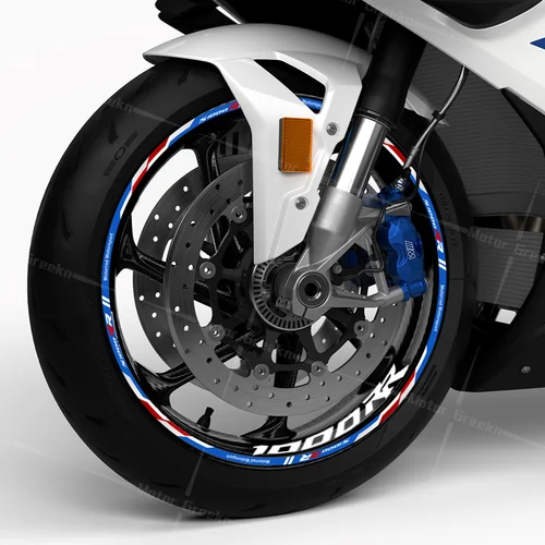 Imagen 2 del producto Pegatina reflectante para rueda de motocicleta en el interior del cubo, calcomanía para llanta de carreras de 17 pulgadas, accesorios de cinta a rayas para S1000RR s1000rr S 1000 rr