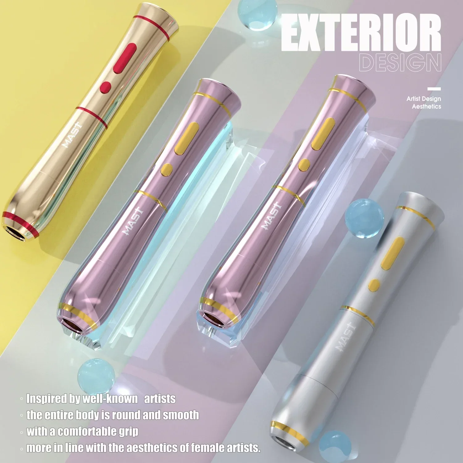 ماست P40 تجميل دائم ماكينة رسم الوشم التجميلي عدة الروتاري قلم الوشم للحواجب/الشفاه/كحل 20 قطعة إبر خرطوشة للفنانين