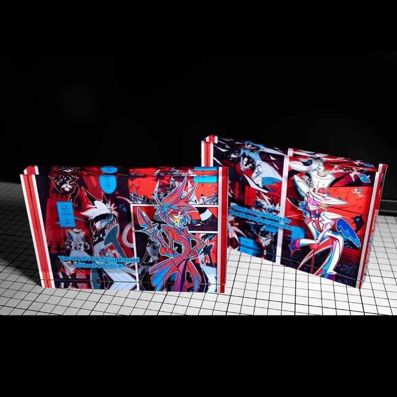 Anime Alastor Hotel oficial Lucifer acrílico azulejo grueso 15*10*2CM Apple Radio Cosplay regalos de cumpleaños colección hombres mujeres