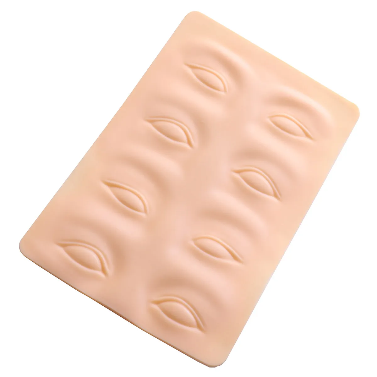 1Pcs Silicone Practice Skin Embroidered Blank Makeup Training Board for Beginners Salon Professional Use 3D Eyebrow Simulation
