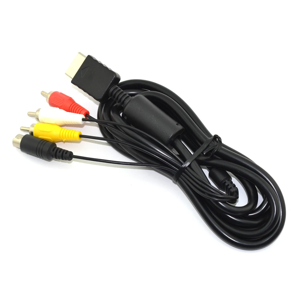 High Quality S-Video AV Cable for PS2 for PS3 video audio cable cord
