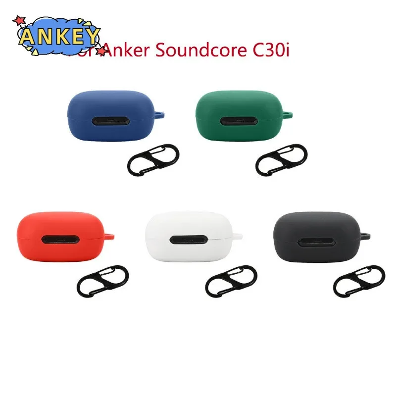 for Anker Soundcore C30i Protective Cover Earphone Sleeve Rubber Case Lightweight Earbud Case