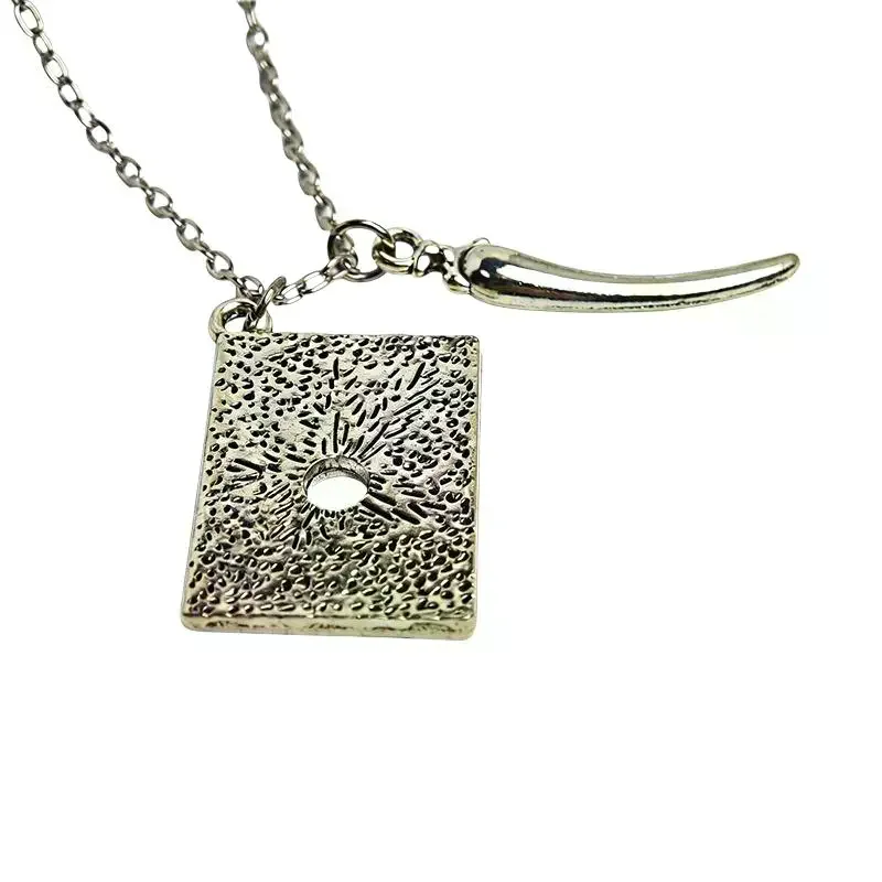 Colar de Cosplay com Pingente Dente de Serpente do Diário de Tom Riddle Horcrux para Role Play e Show de Halloween