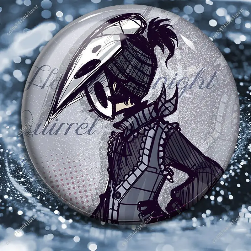 58MM Horror Anime Hollow Knight Ronde Broche Cartoon Badge Pins DIY Kleding Gesp Badge Accessoires Speelgoed Cadeau voor Kinderen vriend