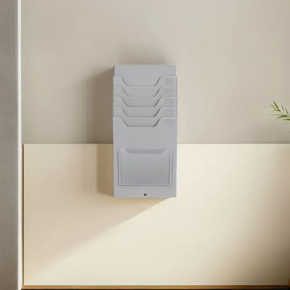 2Pcs Material Card Rack Wall Mount Card Holder for Business Cards Office Attendance Tracking Hotel Room Cards Organizer Stand