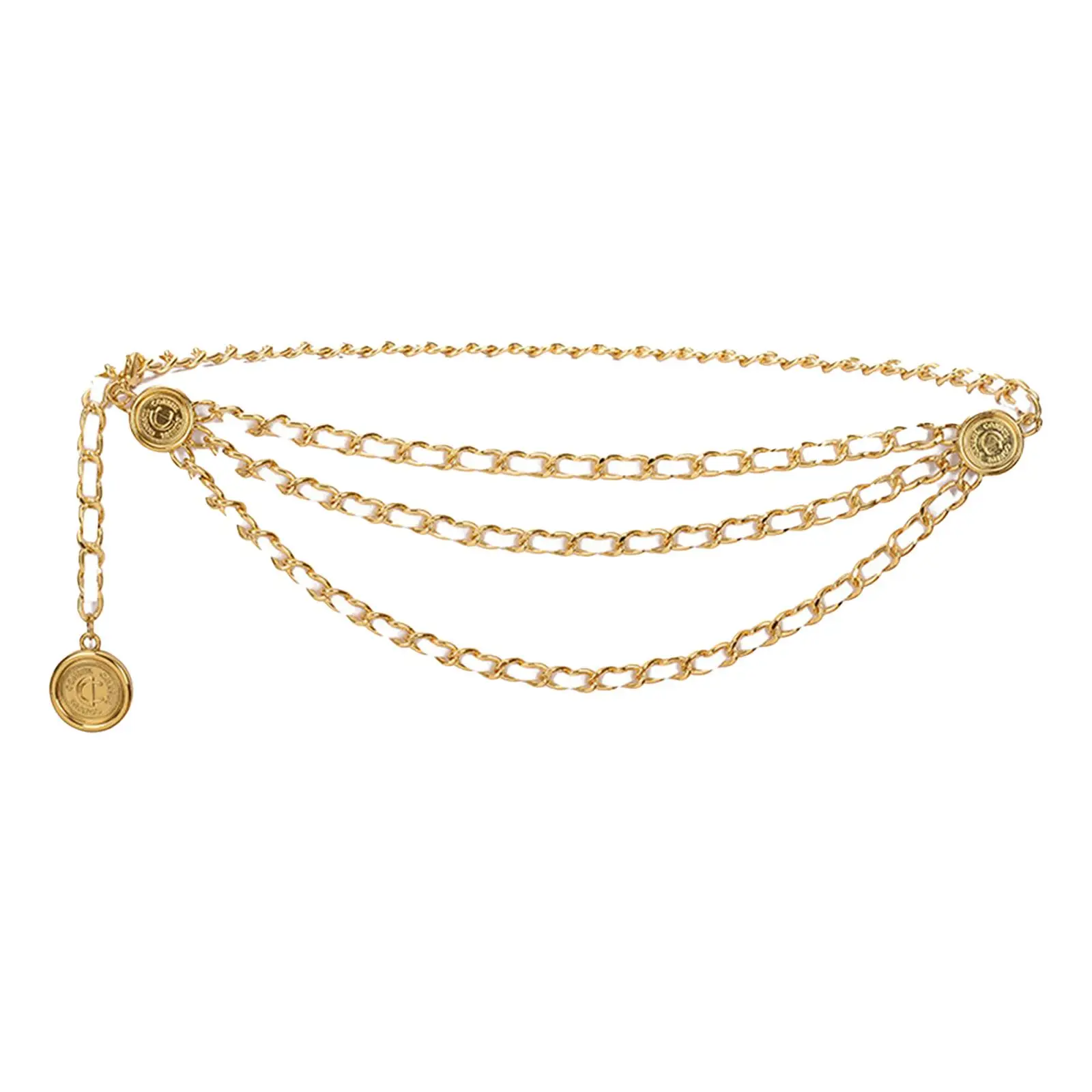 Waist chain belt multi-layer metal accessories, delicate for bridal showers