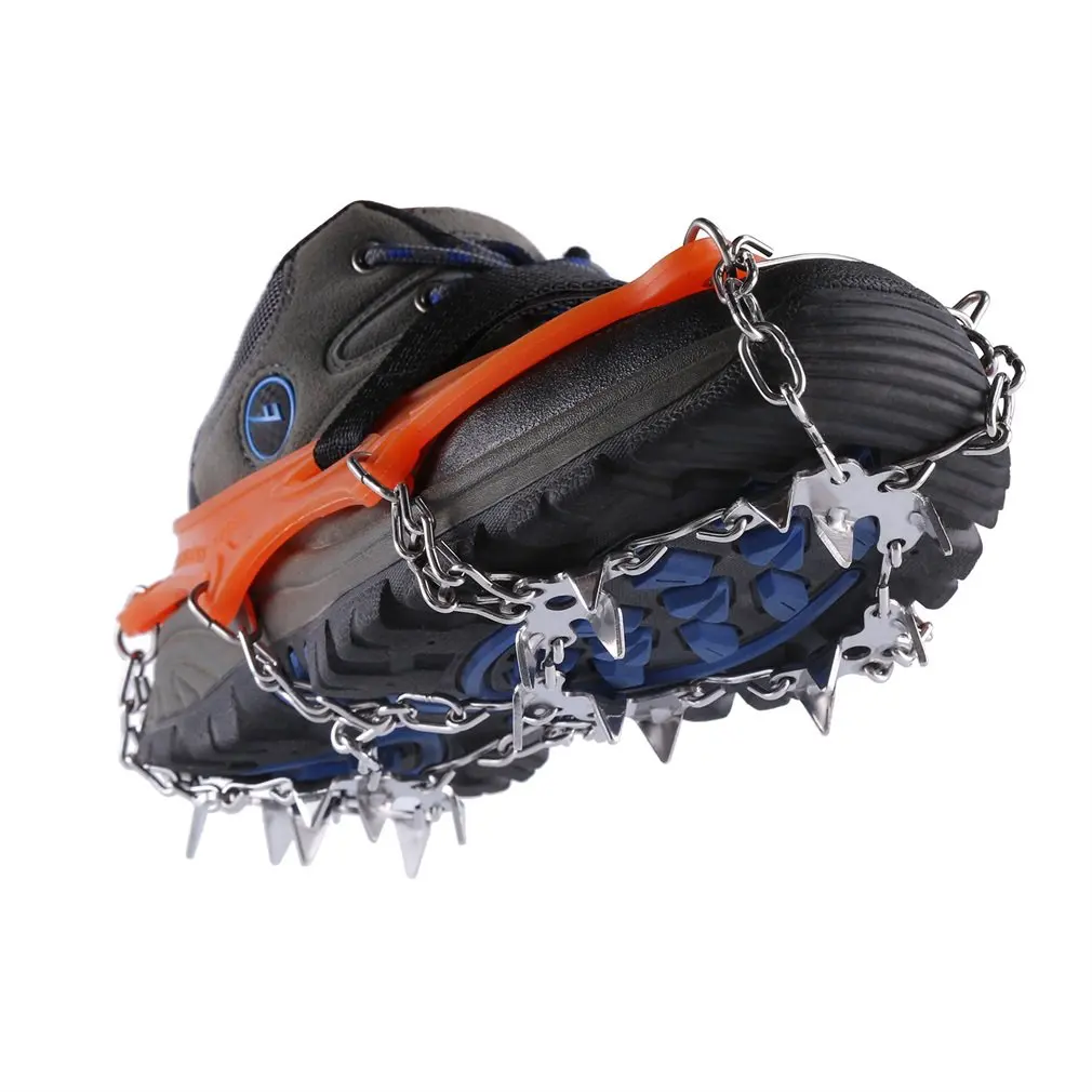 19 Teeth 19T Anti-skid Climbing Crampons Mini Spikes Footwear Ice Traction Safe Protect For Walking Jogging Hiking On Snow Ice