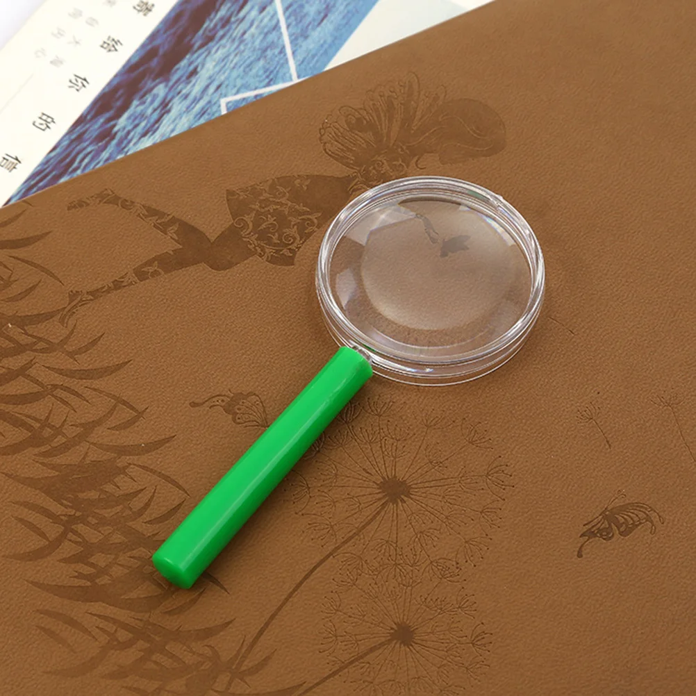 

10Pcs 3x Magnifying Glass Colorful Portable Handheld for Kids Close Observation Insects Repair Plastic Magnifier