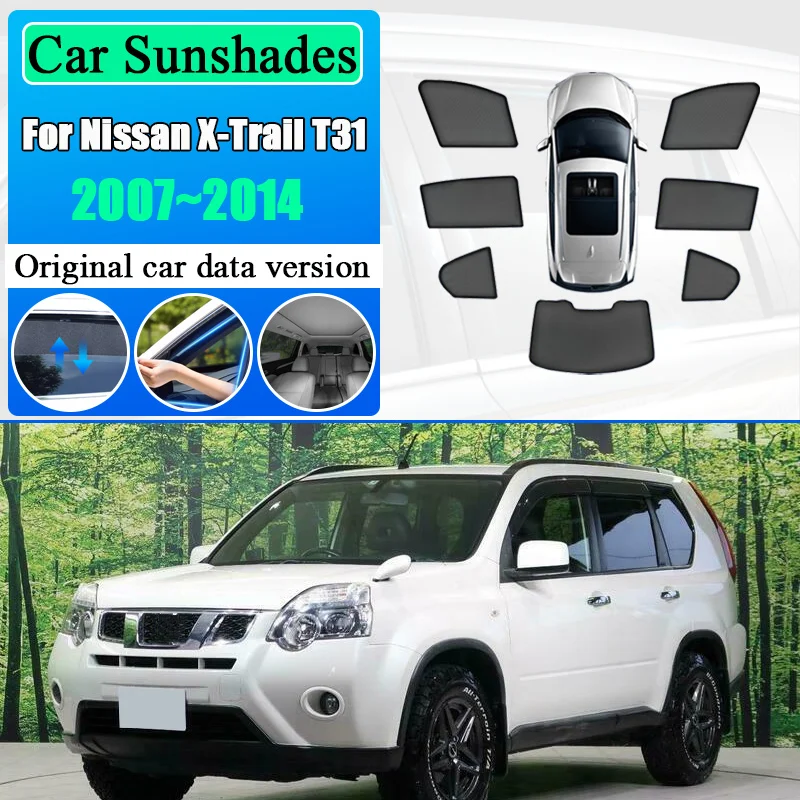 

For Nissan X-Trail T31 X Trail 2007-2014 Sun Shade Window Windshield Breathable Mesh Anti-mosquito Privacy Curtain Accessories