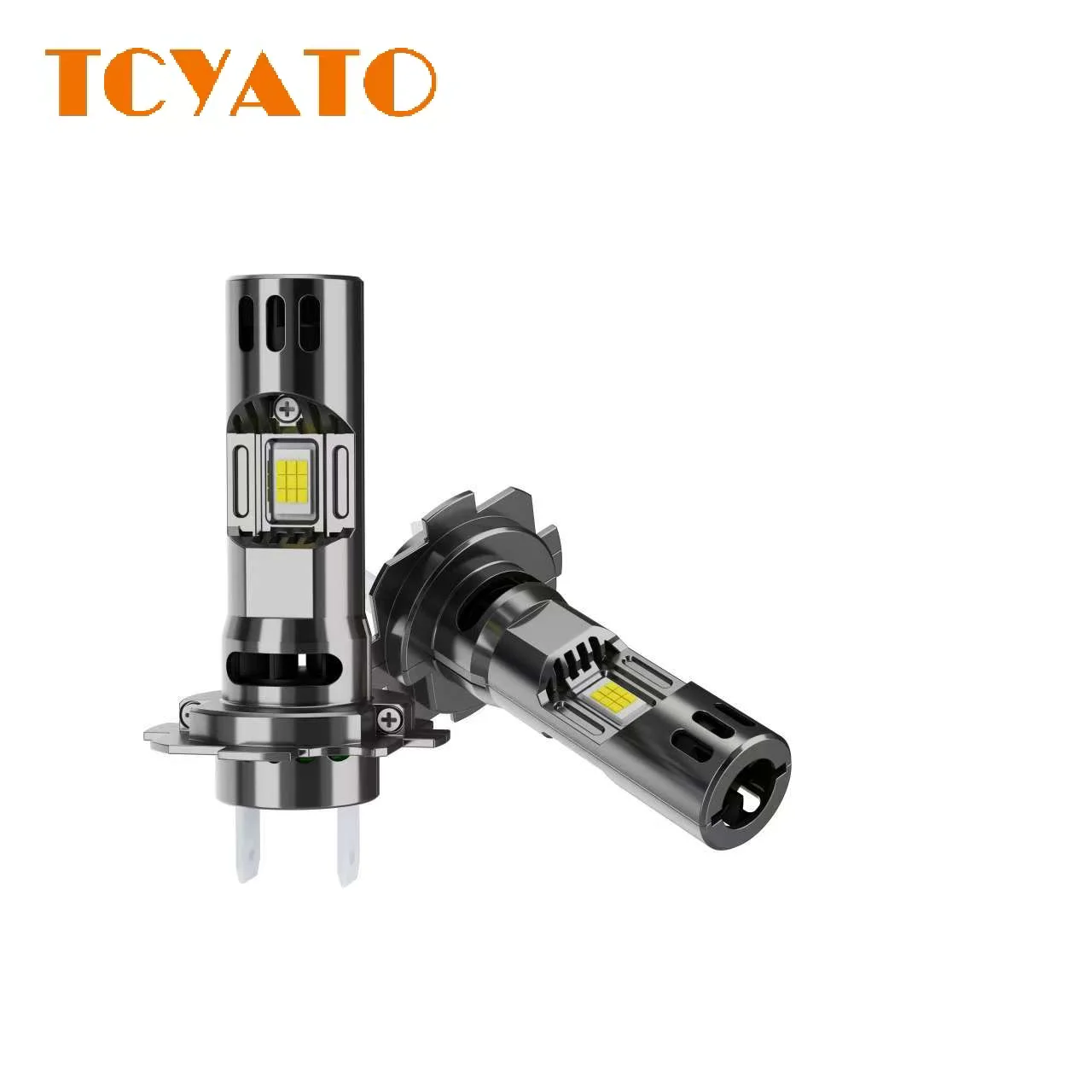 

TCYATO Headlight LED H7H11H4 through-hole silent fan LED car headlight fog lamp front headlight integrated