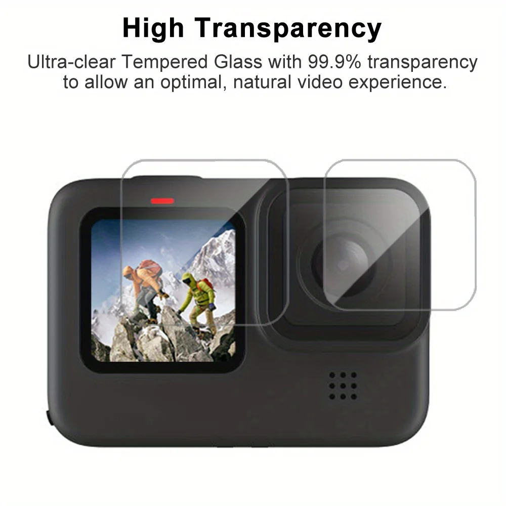 6X Camera Tempered Glass Film Screen Protector Films For GoPro Hero 12 11 10 9 Black Action Camera