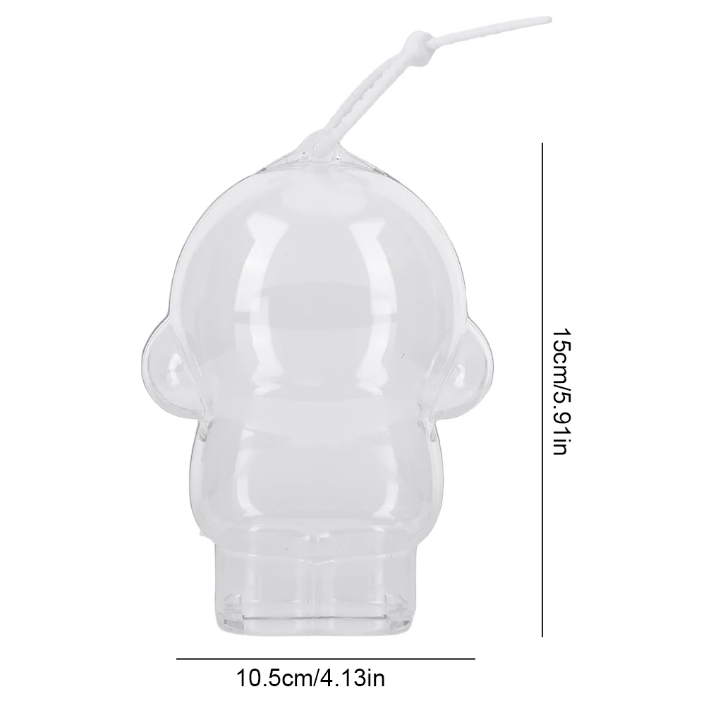 Per Skull Panda 1-10 pezzi custodia protettiva in acrilico per bambole di peluche borsa espositiva senza scatola organizer portatile trasparente per bambole