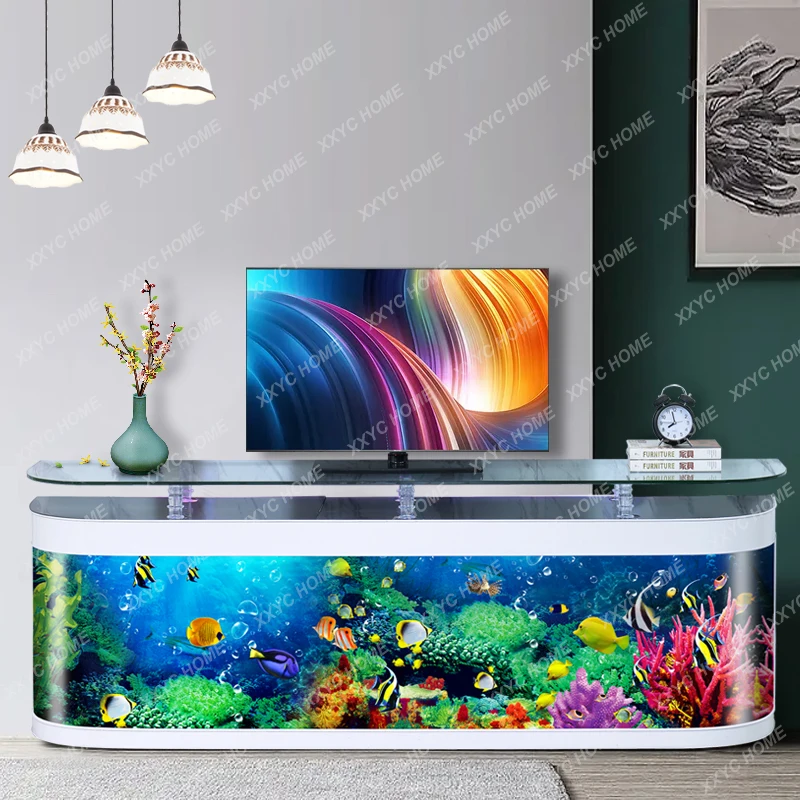 

Household Living Room Small Aquarium Floor Fish Globe Change Water