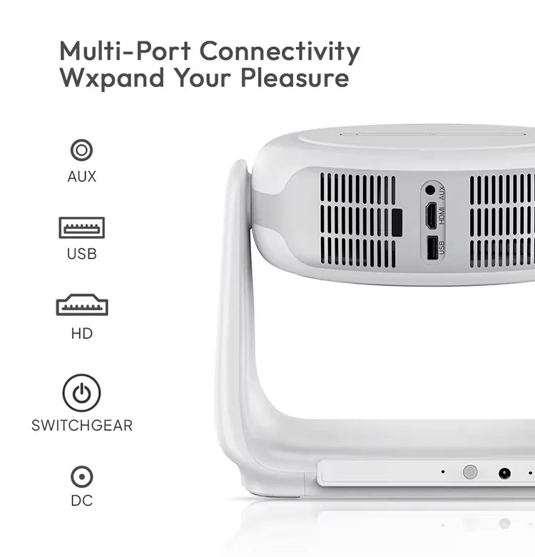 Salange K1 Android 11 Video Support 1080P WiFi 5G BT LED Portable Smart Mini Home Projector with Battery K1 Projectors