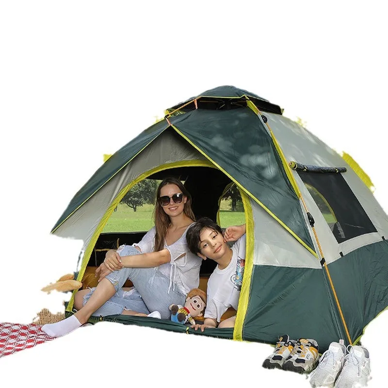 Tent Outdoor Camping Thickening Full-automatic Rain Proof Outdoor Camping Picnic Rainstorm Proof Beach Equipment