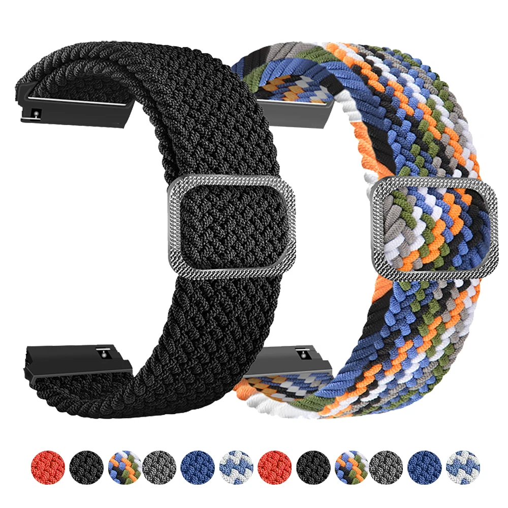 Soft Nylon Strap For Zeblaze Vibe 7 Pro/Beyond/Stratos 2 3/Ares 3/GST 3 Pro Band Replacement Wristband For Zeblaze 22mm Bracelet