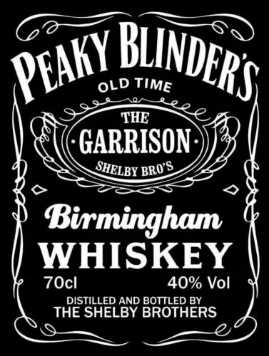 Peaky Blinders, retro vintage style metal sign man cave shed Garage pub a4