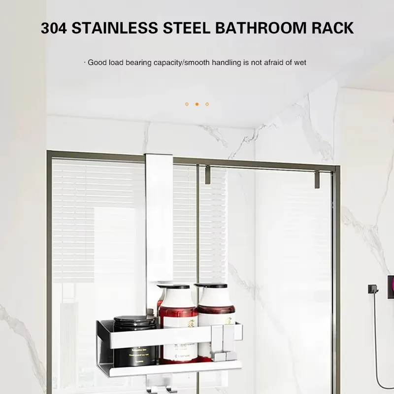 Factory Direct Compatible With Bathroom Wall Hanging Storage Rack Non Perforated Kitchen Storage Rack Layered Hanging