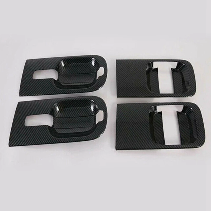 4Pcs For Hyundai H1 Grand Starex I800 Iload/Imax Carbon Fiber Style Door Outer Handle Cover Exterior Parts Auto Parts