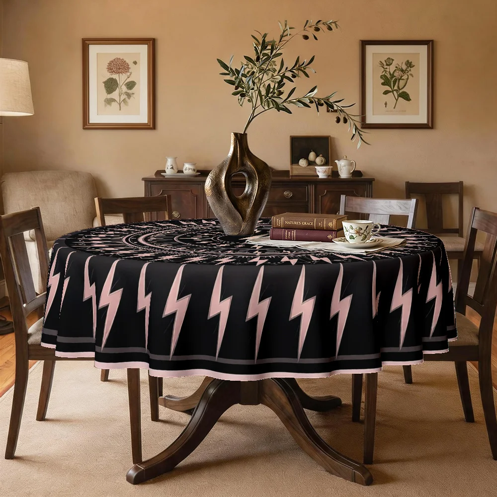One tablecloth, a rock style lightning pattern tablecloth, suitable for party, bar and restaurant decorationzyc