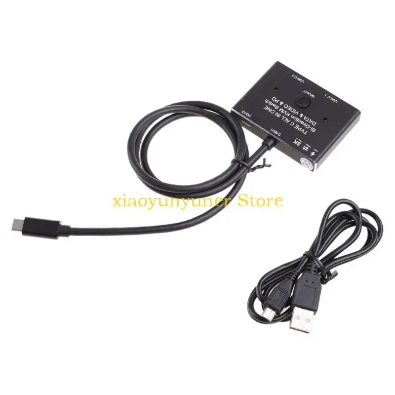 P9JB KVM Tipo C 8K 60Hz Bidirecionamento Bidirection Conversion Display Converter Data Data Switch 2 1 out/ 1 2 Out