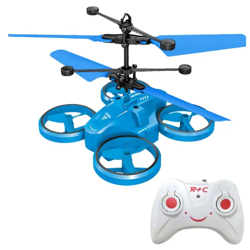 Remote Control Aircraft With LED Lights RC Plane Remote Helicopter Toys RC Plane Intelligent Obstacle Avoidance For Beginner