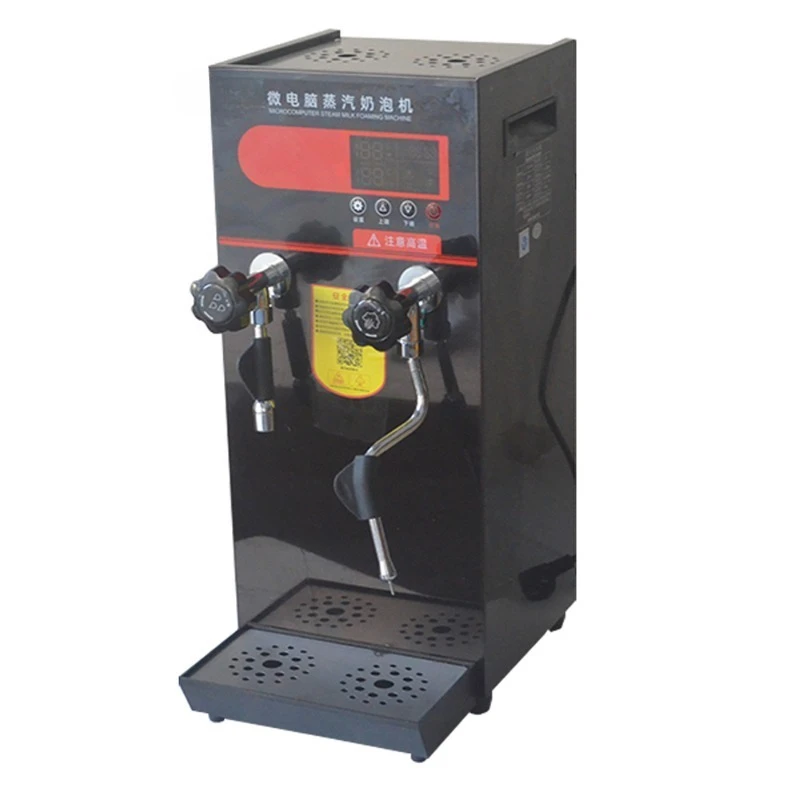 Commercial coffee milk foam machine 12L semi-automatic boiler electric steam milk foam machine, suitable for milk tea shops