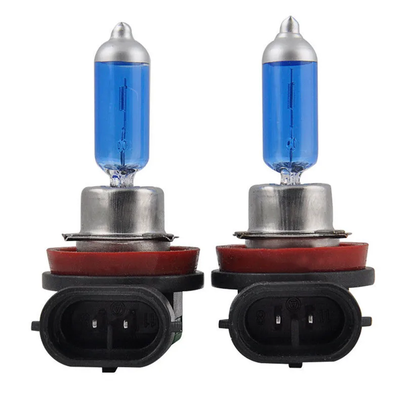 

2PCS H11 12V 55W Super Bright Ultra White Fog Halogen Bulb Car Head Light Lamps 6000K 4.6A Car Styling Light Source Parking