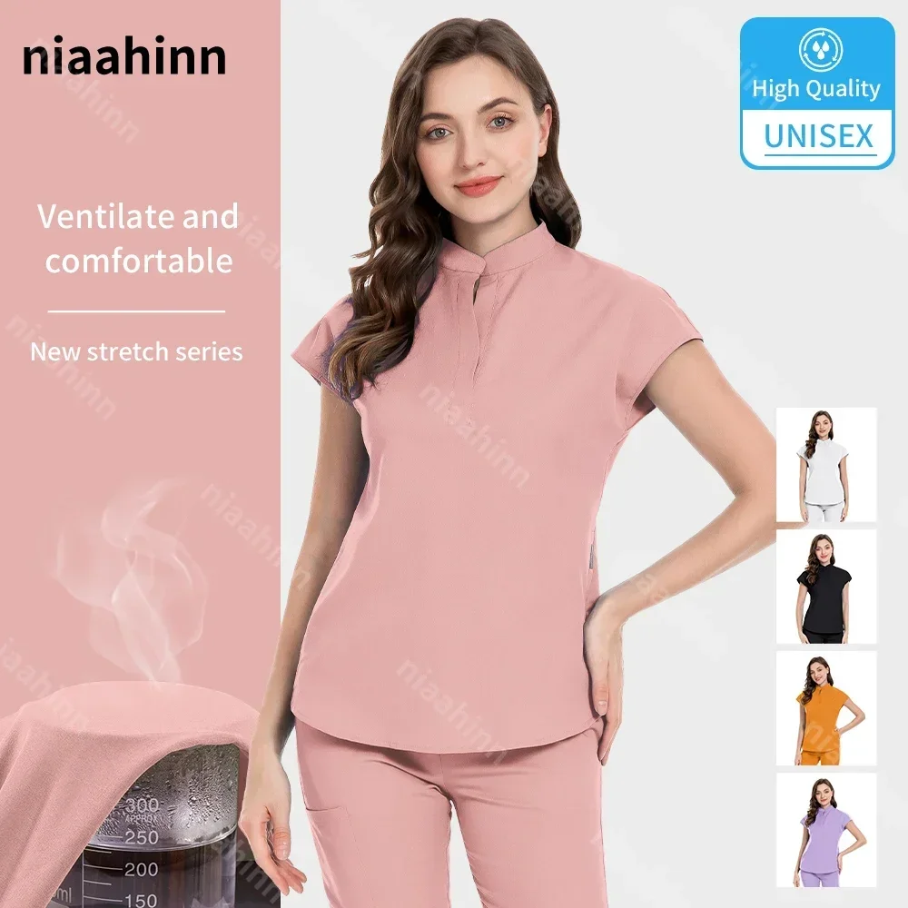 

Hospital Scrub Set Uniform Women Nurse Accessories Medical Surgical Jogger Set Pharmacy Healthcare Workwear Unisex Scrub Unifrom