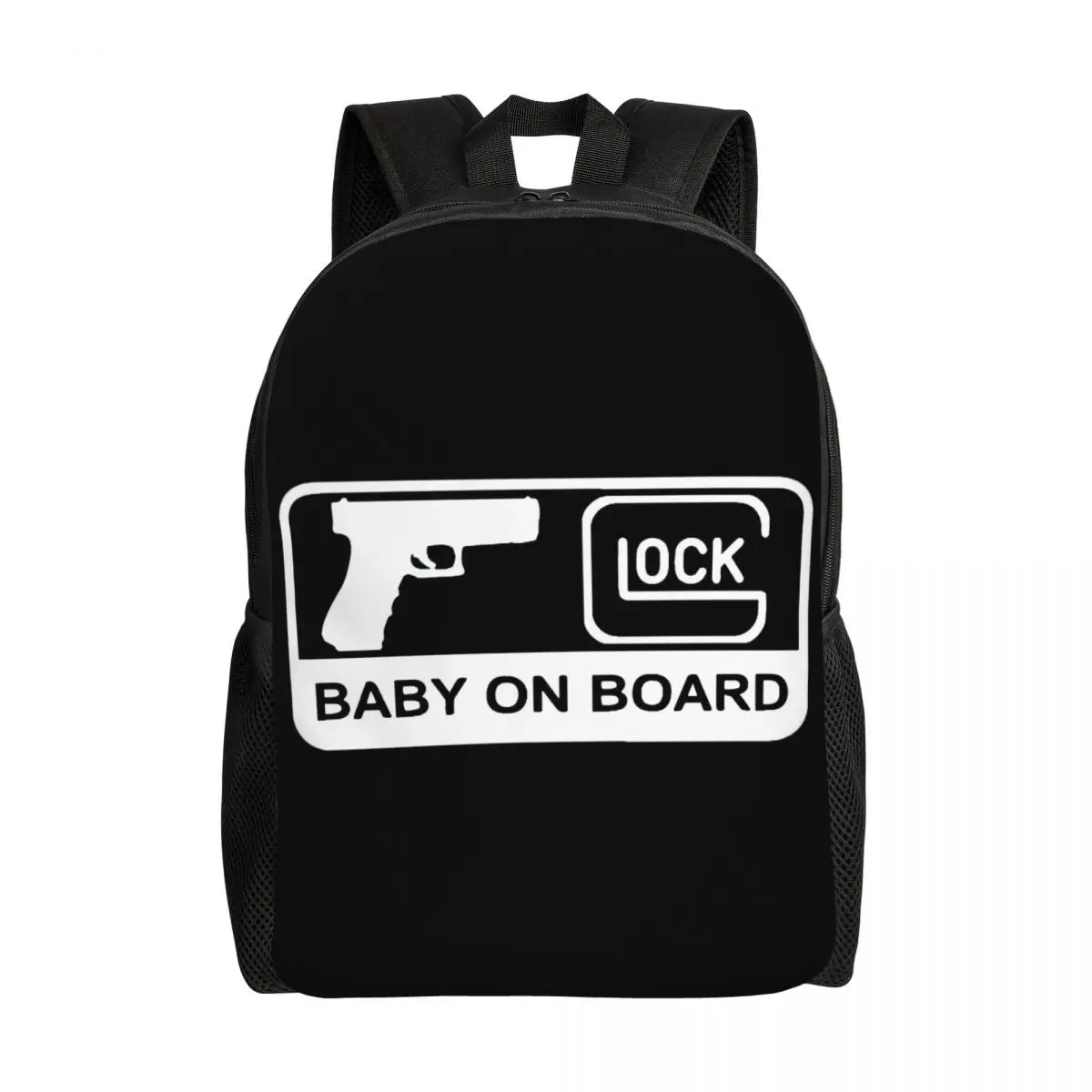 Impressão 3d caça tático tiro glock mochila meninas meninos faculdade escola sacos de viagem das mulheres dos homens bookbag se encaixa 15 Polegada portátil