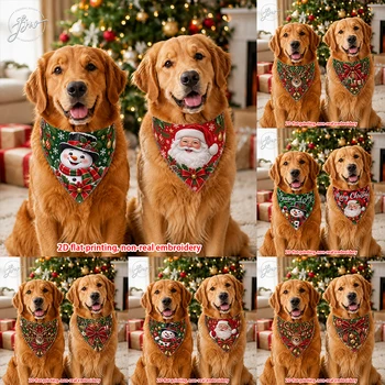 Christmas Pet Bandana Set 1