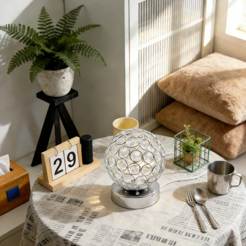 

Трансграничная горячая распродажа, хрустальная настольная лампа, USB аккумуляторная версия, скандинавский свет, роскошный минималистичный современный теплый романтический окружающий свет