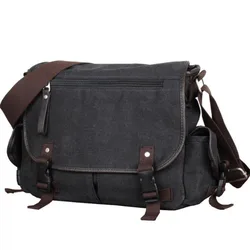 Canvas Men's Postman Diagonal Backpack Casual Shoulder Men's Bag Men's Portable High Quality School Bag