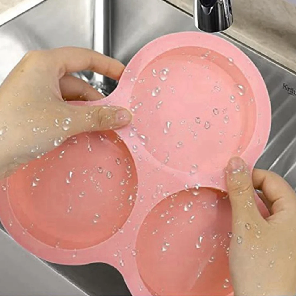 Reusable Silicone Mold Air Fryer Egg Pan Cakes Dessert Baked Goods Tools Pink