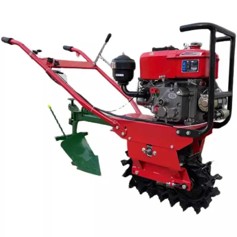 170 177 micro tiller gasoline diese ditcher plow diese cultivator multifunctional sowing and fertilization