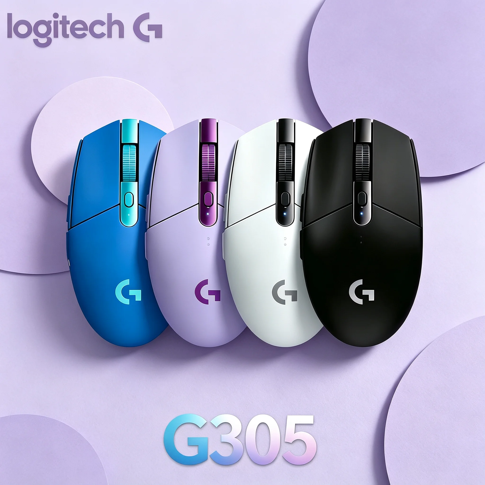 Logitech G305 Original Light‑Weight Wireless Gaming Mouse 1ms Low Latency Stable LIGHTSPEED Signal For Desktop Notebook Office G