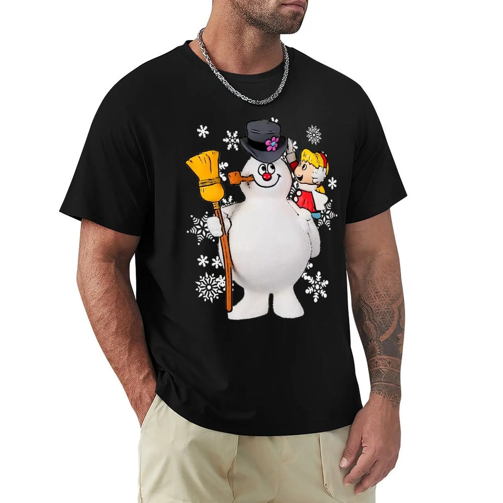 Frosty and Karen T-Shirt t shirt for man 100 percent cotton T-Shirt
