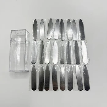 12 paia/24 pezzi 50x12mm camicie in acciaio inossidabile col...