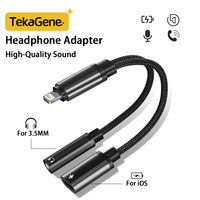 For iOS to 3.5mm 2 IN 1 Headphone Audio Aux jack Adapter Charging Cable Adaptor For Apple iPhone 14 13 12 11 X Pro Max SE